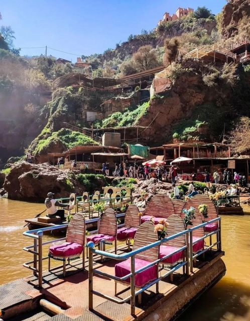 From Marrakech:Ouzoud Waterfalls Day Trip with Boat Tour - Lunch above the water