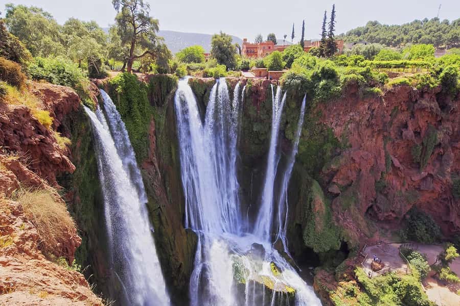 From Marrakech: Ouzoud Waterfalls Guided Hike and Boat Tour - Upper viewpoints, olive groves, and the walk downhill