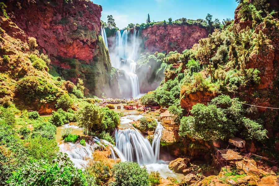 From Marrakech: Ouzoud Waterfalls Guided Tour & Boat Ride - Arriving at the upper viewpoints