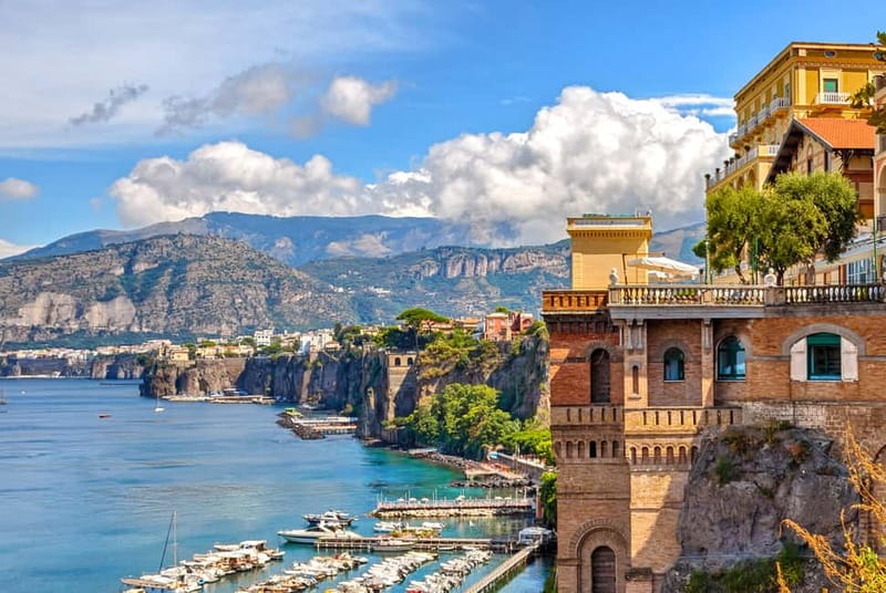 From Naples: Sorrento & Pompeii Tour with Limoncello Tasting - The drive toward Sorrento and the Amalfi Coast views