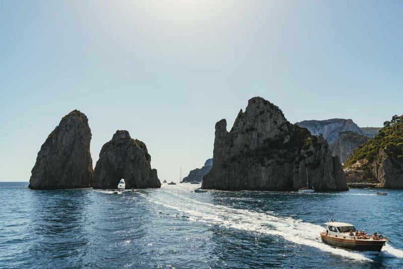 From Sorrento: Capri Boat Cruise with Swimming and Prosecco - Green Grotto and the Capri coast