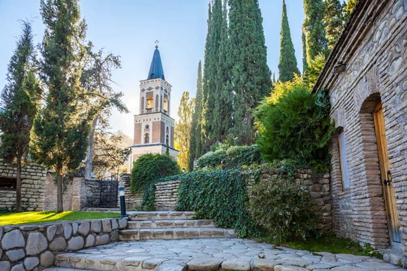 from Tbilisi to Kakheti Tour Sighnaghi, Bodbe & Wine Tasting - Sighnaghi offers cobblestones and Caucasus views