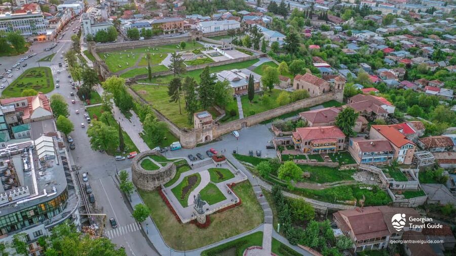from Tbilisi to Kakheti Tour Sighnaghi, Bodbe & Wine Tasting - Gombori closes the route with a final view