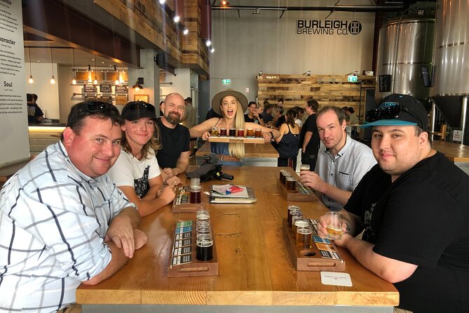 Gold Coast Full Day Brewery Tour - Burleigh Brewing finishes with six samples
