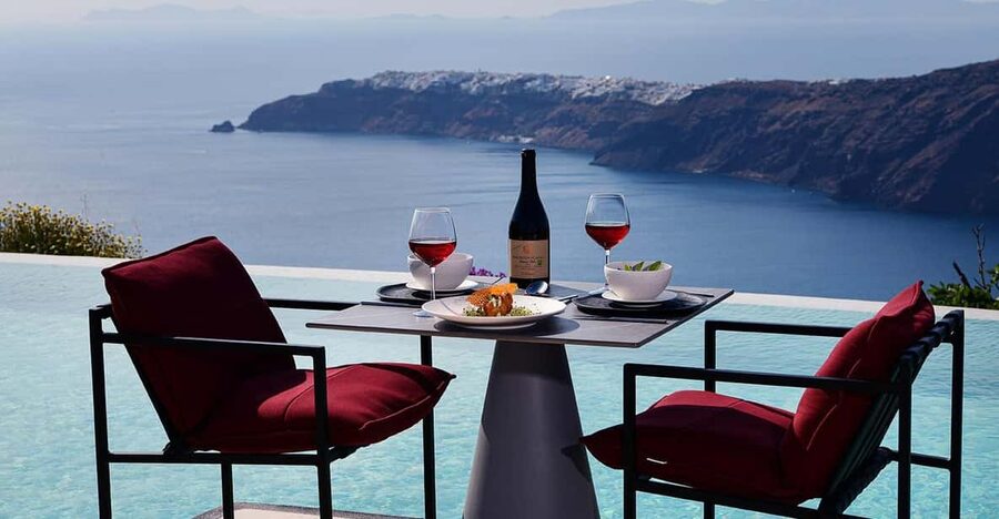 Imerovigli: Premium Wine Tasting with Caldera and Sea Views - Guides, service, and the small-group feel