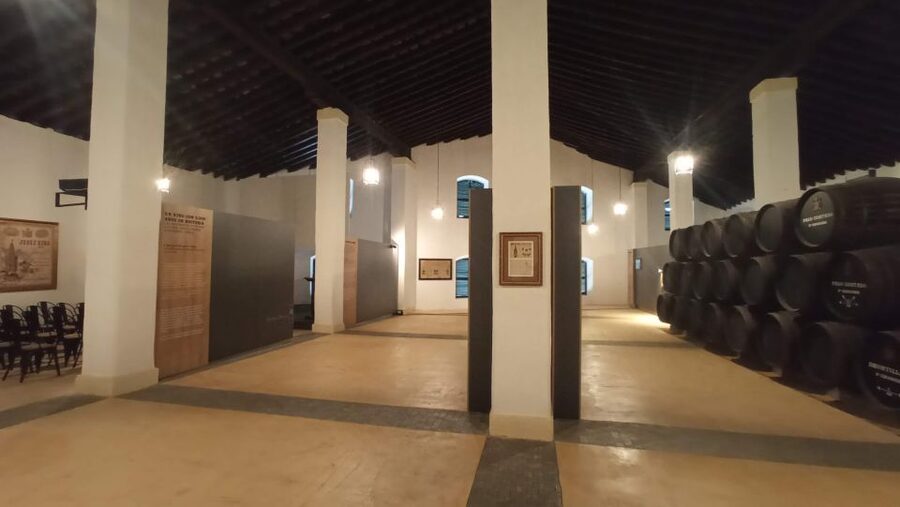 Jerez de la Frontera: Sherry Winery Tour with Tasting - The historic label collection adds a visual touch