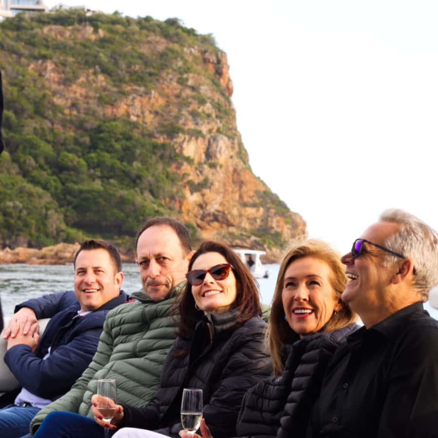 Knysna Lagoon: Boat Cruise with Oyster & White Wine Tasting - Setting out from Thesen Island Harbour Town