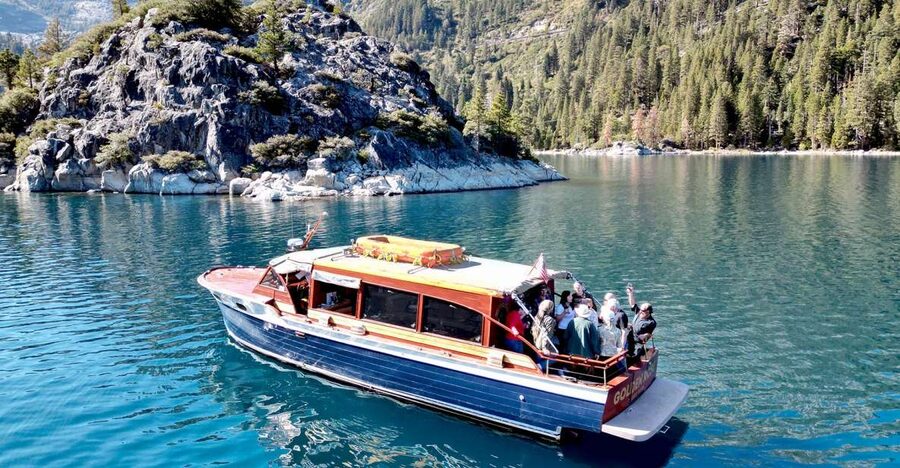 Lake Tahoe: Emerald Bay Sunset Wine Tasting Yacht Cruise - A classic boat with a very modern purpose