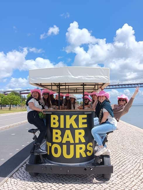 Lisbon: 1-Hour Beer Bike Tour with Draft Beer & Sangria Ride - Shared seating, group size, and booking care