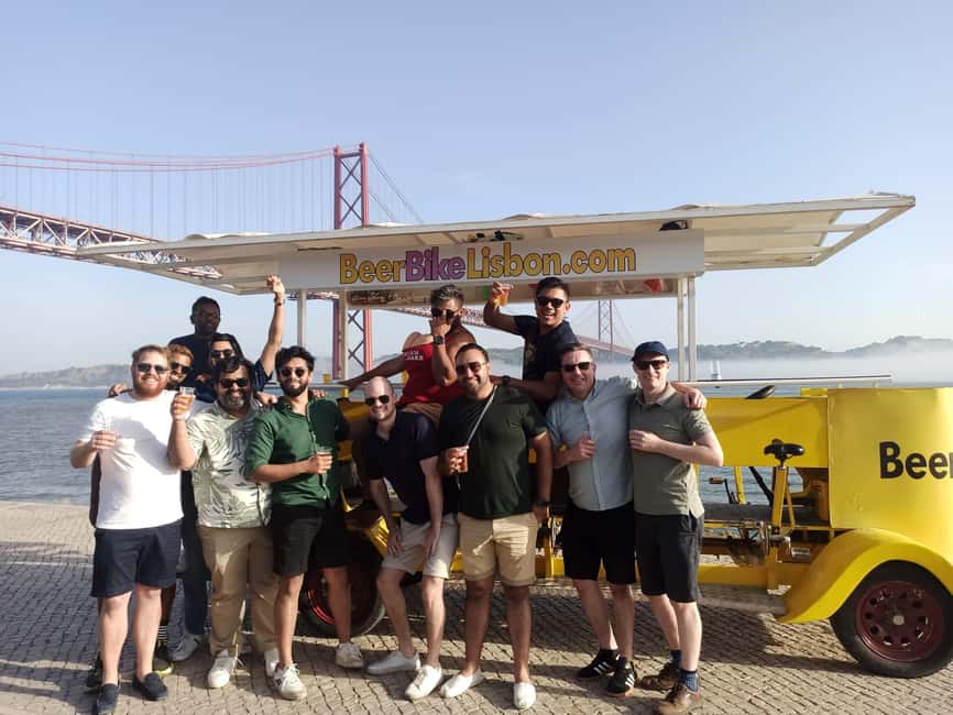 Lisbon: 1-Hour Beer, Sangria or Wine Bike Sightseeing Tour - Belém landmarks pass by in one compact route