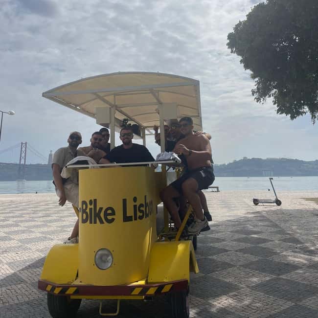 Lisbon: 1-Hour Beer, Sangria or Wine Bike Sightseeing Tour - MAAT adds a modern contrast