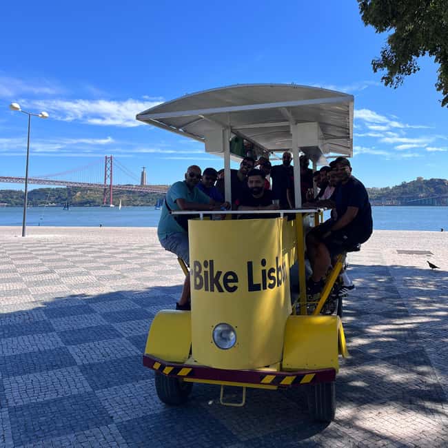 Lisbon: 1-Hour Beer, Sangria or Wine Bike Sightseeing Tour - Drinks are the center of the experience