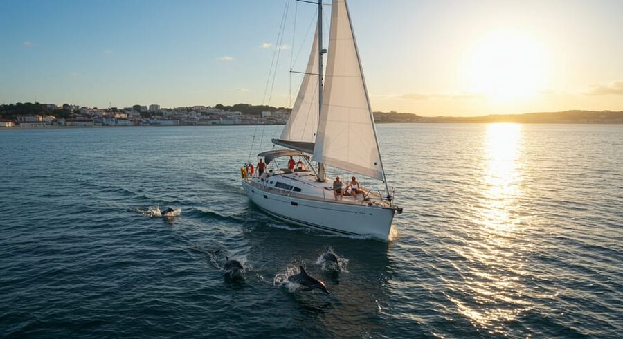Lisbon: Champagne Sailing Tours - Under the bridge and into Lisbon’s waterfront