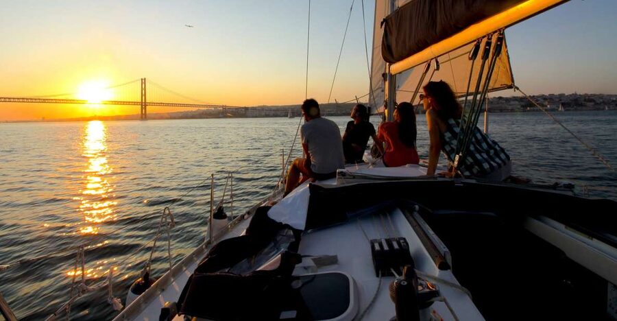 Lisbon: Sailing Tour with Wine and Snacks - Leaving Doca de Alcântara and finding your sea legs