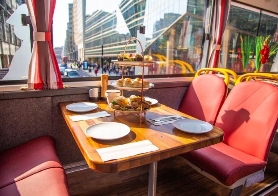 London: Afternoon Tea Bus with a Glass of Prosecco - Upper deck or lower deck?