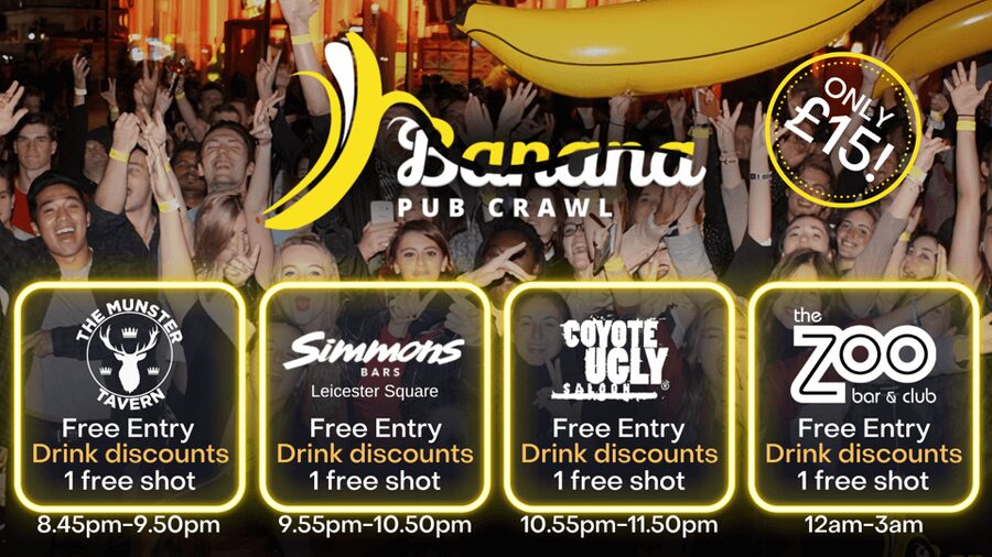 London : Central London Bar Crawl with discounts on drinks - Four Central London venues in one evening