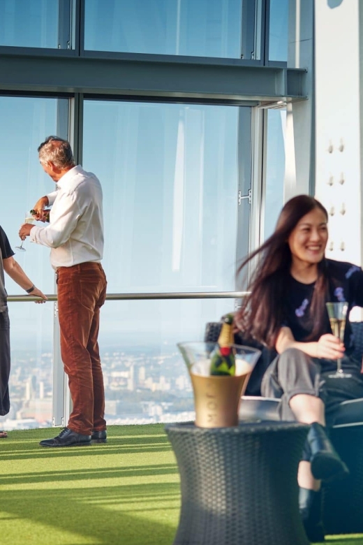 London: The Shard Entry Ticket with Champagne - The journey upward and the indoor viewing areas