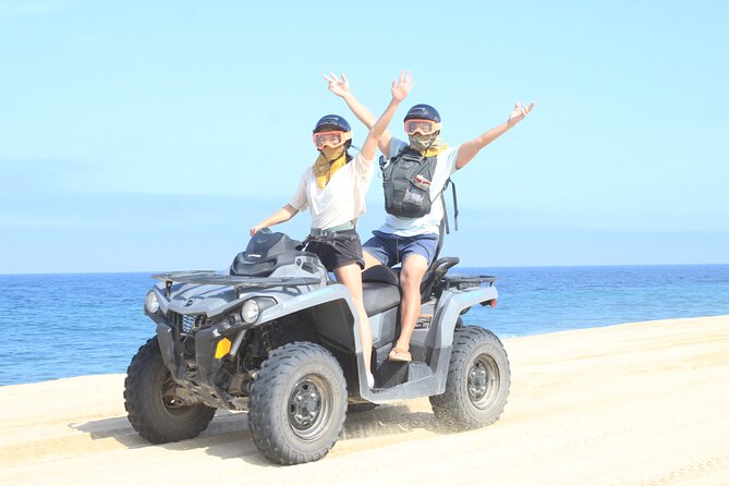 Los Cabos Beach & Desert Tour in Automatic ATV + Tequila Tasting - What the automatic ATV ride feels like