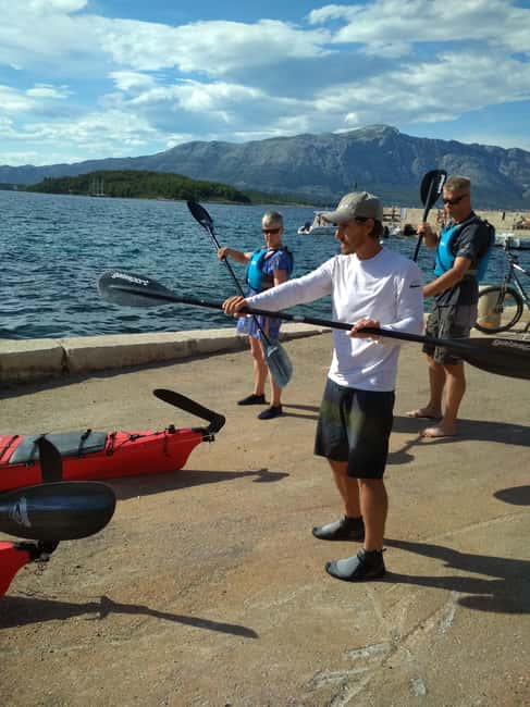 Lumbarda - Sunset Kayak Tour with a Picnic - Wine and Sweets - The quarry island adds a useful layer of local history