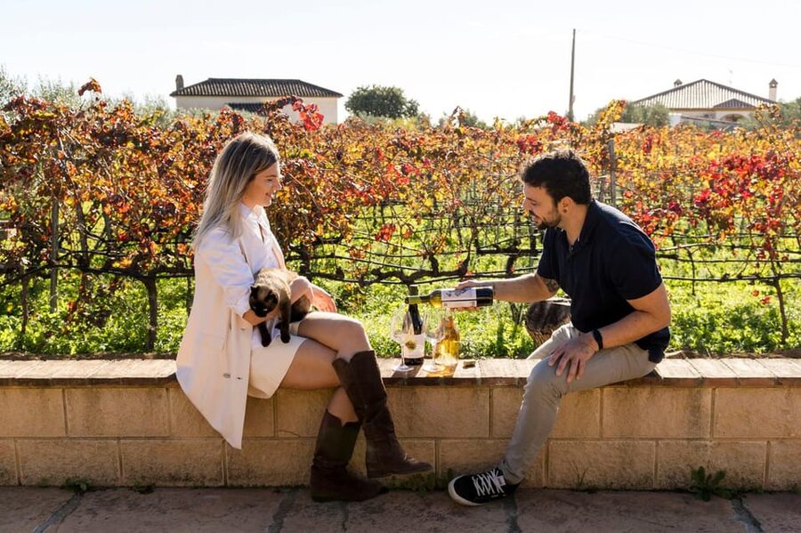 Malaga: Organic Vineyard Tour with 6 Wines, Tapas & Transfer - Inside Antonio’s garage winery