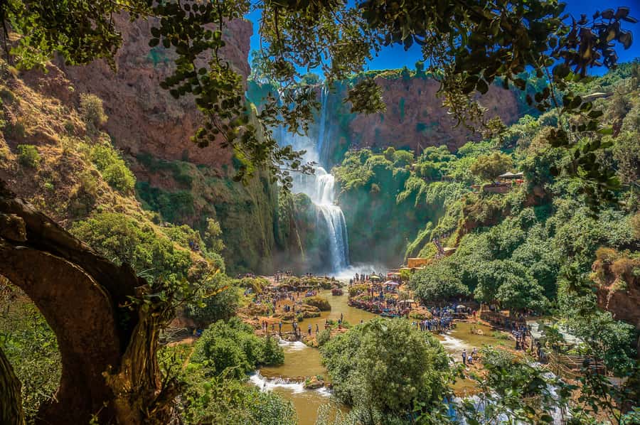 Marrakech: Day Tour to Ouzoud Waterfalls with Boat Trip - The boat ride close to the falling water