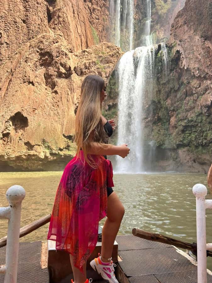 Marrakech: Ouzoud Waterfall, Guided Hike, Boat Ride & Lunch - The short boat ride beneath the falls