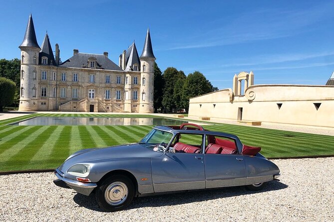 Médoc luxury wine tour aboard a Citroën DS Limousine Convertible - From Bordeaux to Margaux by private car