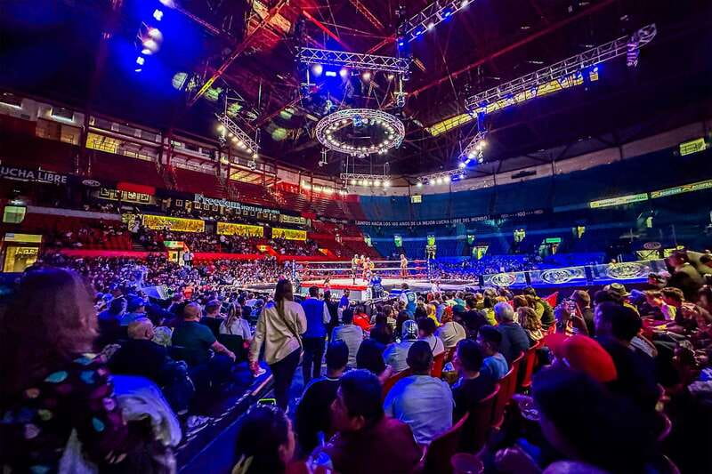 Mexico City: Lucha Libre Show, Walking Tour & Tequila - Inside the arena