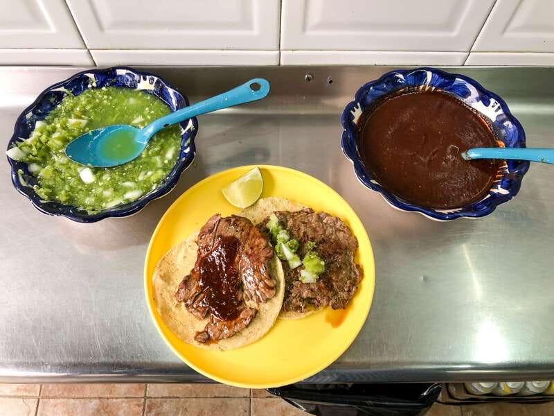 Mexico City: Tacos & Mezcal Night Food Tour - Stop one: northern tacos and a wider Mexican menu