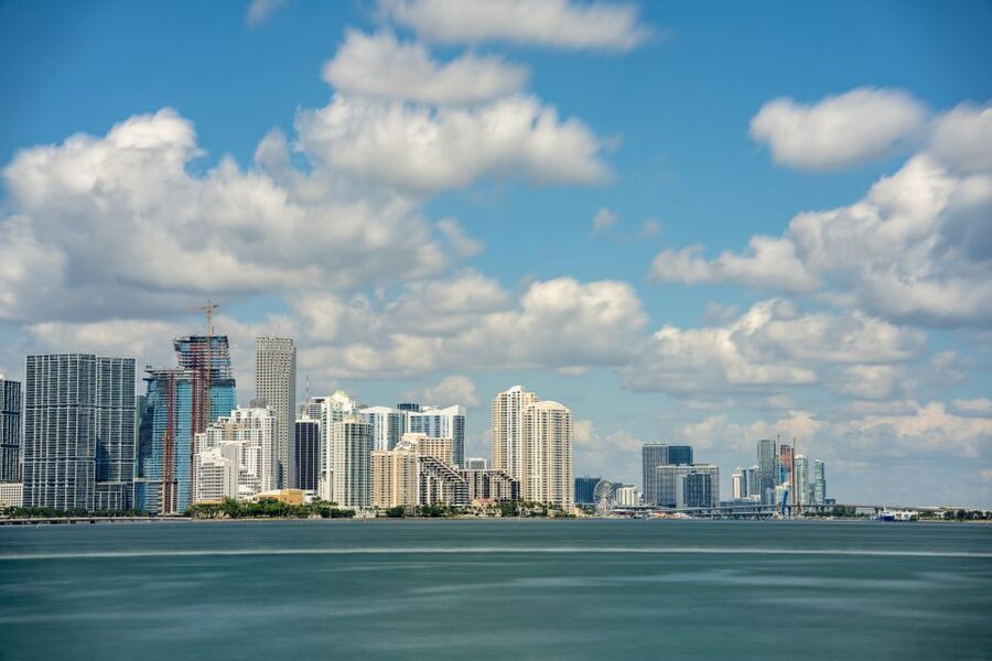 Miami: Private Yacht Cruise with Champagne - Passing Miami’s port and the cruise ships