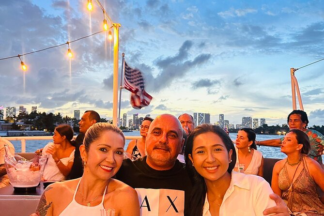 Miami Sunset Champagne Cruise with Skyline Views - Familiar Miami names along the waterfront