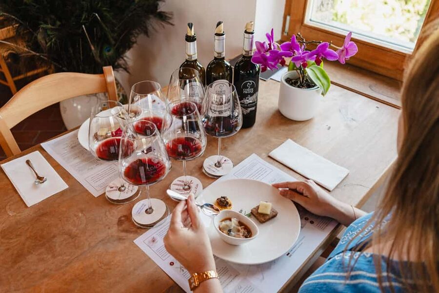 Montalcino: Guided Winery Tour & Gourmet Food Tasting - The cross-vaulted cellar and three levels of aging