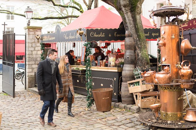 Montmartre Hill French Gourmet Food and Wine Tasting Walking Tour - Place du Tertre and the village atmosphere