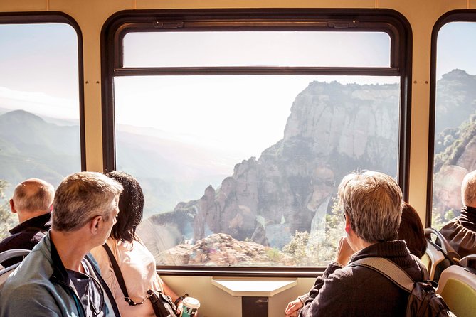 Montserrat & Cogwheel Train, Gourmet Wine Tasting & Tapas/Lunch - Riding the cogwheel train up Montserrat