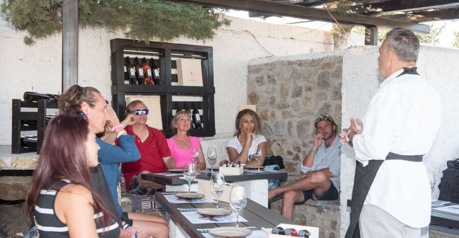 Mykonos: Wine Tasting at a Mykonian Farm - Local cheese, crackers, and farm products