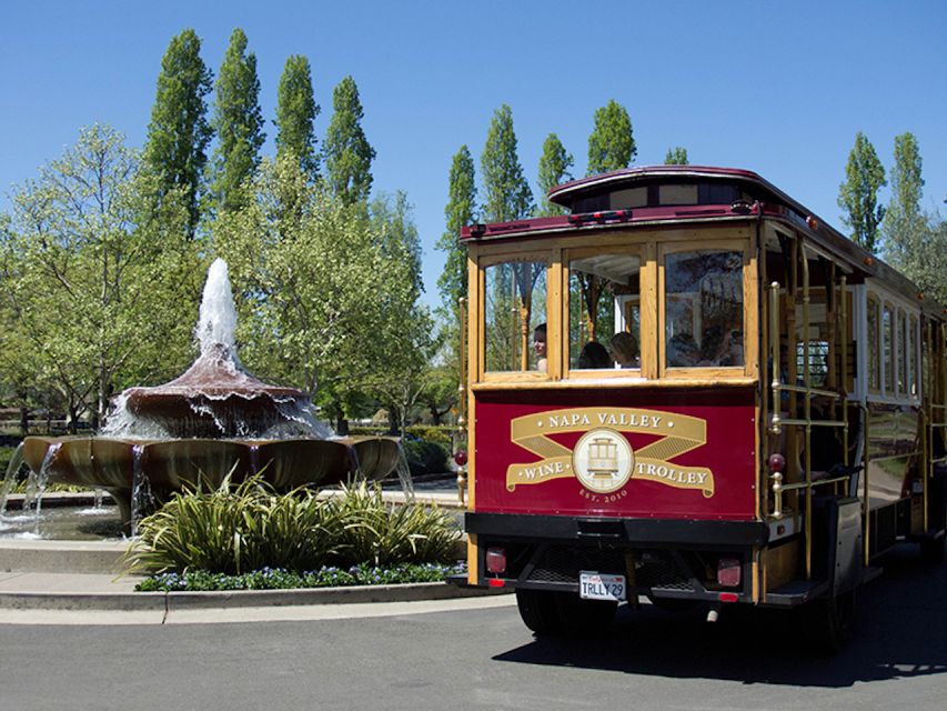 Napa Valley: Wine Tasting Tour by Open Air Trolley & Lunch - Three winery stops from a five-winery rotation