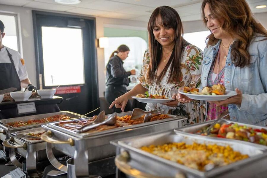 Newport Beach: City Cruises Champagne & Brunch Buffet Cruise - Champagne, cider, and the mood on board