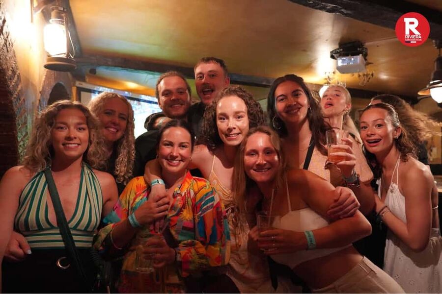 Nice: Ultimate Party Bar Crawl Free Shots & VIP Club Entry - Place Massena and the walk into the Old Town