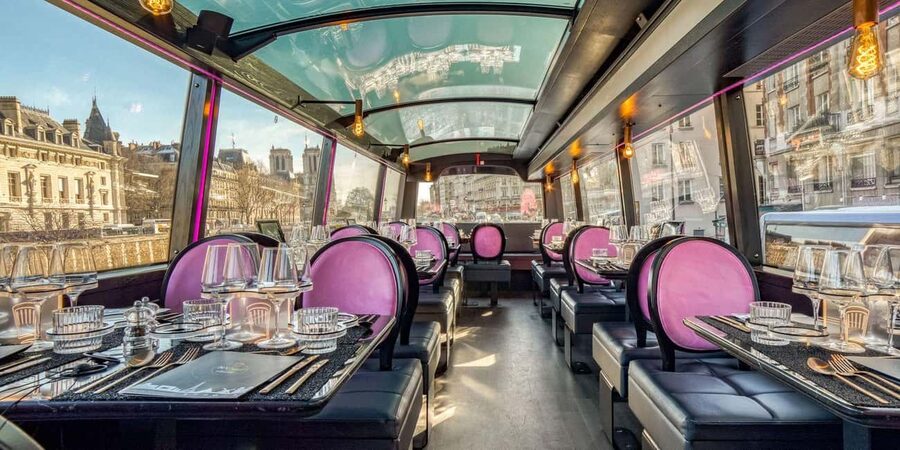 Paris: Bus Toqué Tour with 5-Course Dinner and Champagne - Key points to know before booking