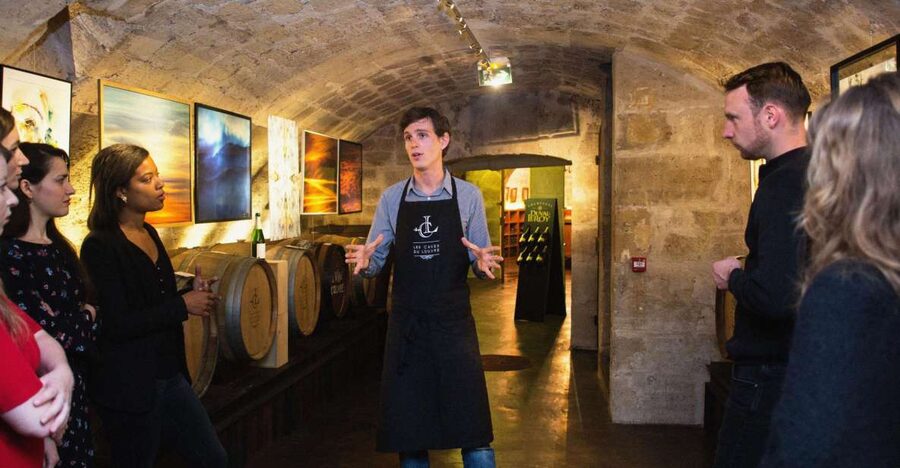 Paris: Les Caves du Louvre Guided Tour with Wine Tastings - The guides make or break the hour