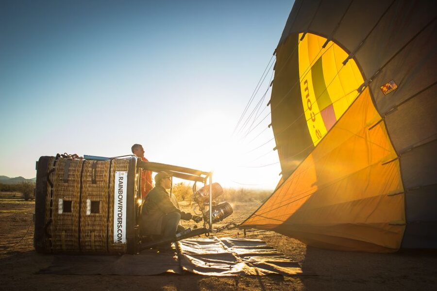 Phoenix: Hot Air Balloon Flight with Champagne - A three and a half hour morning above the Sonoran Desert