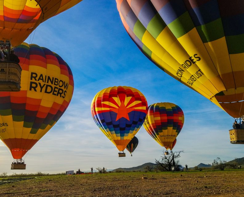 Phoenix: Hot Air Balloon Flight with Champagne - The lift off is gentle, not a theme park rush