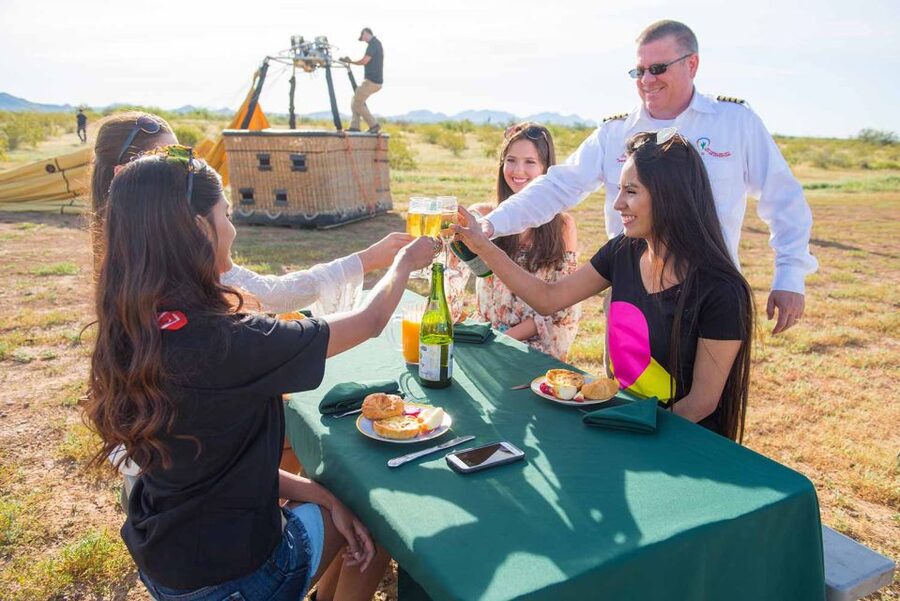 Phoenix: Hot Air Balloon Ride with Champagne and Catering - Sunrise over the Sonoran Desert