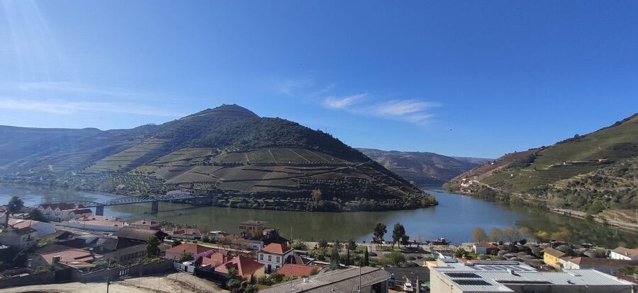 Pinhão: Douro Valley with Wine Tasting, Boat Trip and Lunch - First quinta: wine with a view