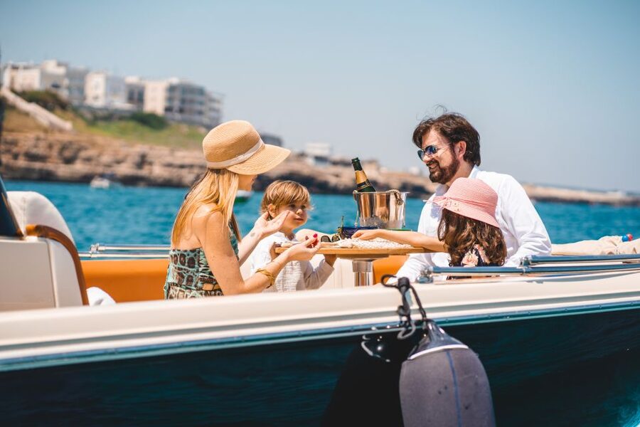 Polignano a Mare: Private Cruise with Champagne - Grotta Ardito and the coast below the old town