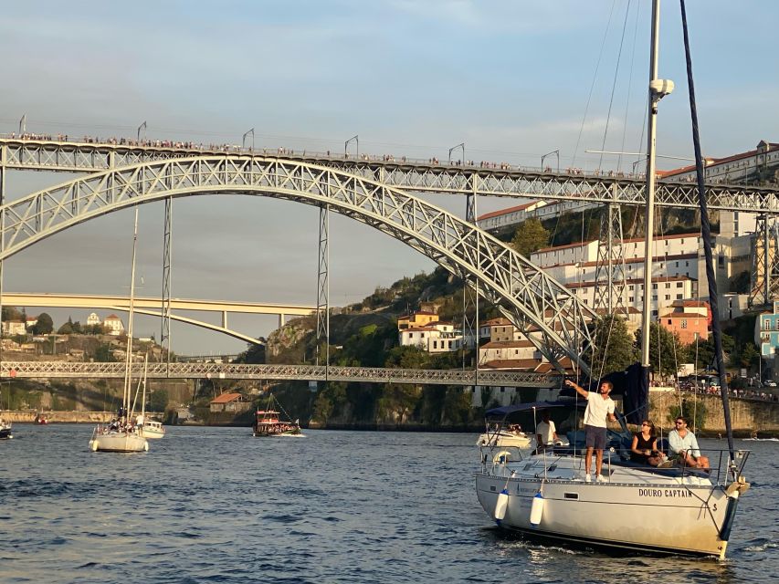 Porto: Private Douro River Charming Cruise w/wine tasting - The Dom Luis Bridge photo stop