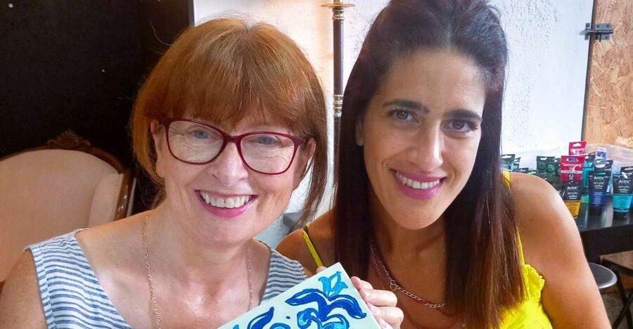 Porto: Tile Painting and Cocktails in Downtown Porto - Painting with a cocktail beside you