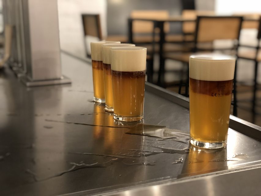 Prague: Brewery Tour with Unlimited Tastings - First brewery: start with variety, not volume