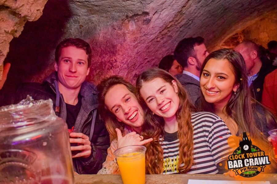 Prague: Clock Tower Bar Crawl ending at the BIGGEST CLUB - How the Clock Tower crawl gets the night moving