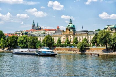 Evening Vltava River Eco Cruise with Prosecco
